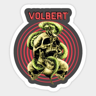 Skull & Serpent Volbeat Sticker